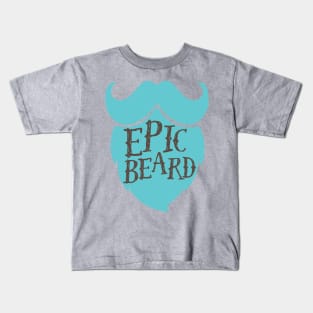 Epic Beard baby blue Kids T-Shirt